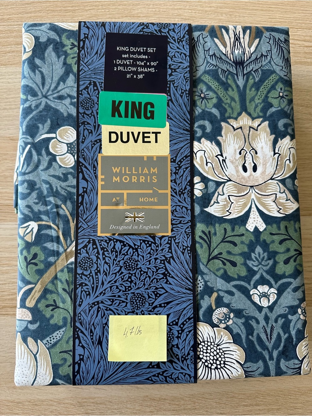 William Morris King Duvet Set Strawberry Thief